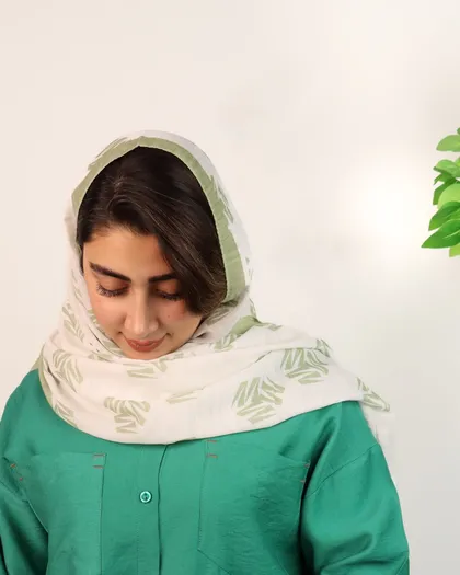 شال زنانه منگوله‌دار چاپی 0615