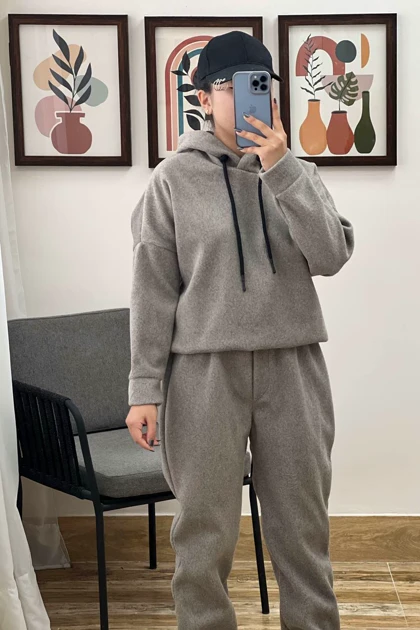 ست هودی و شلوار روناک کد 3165