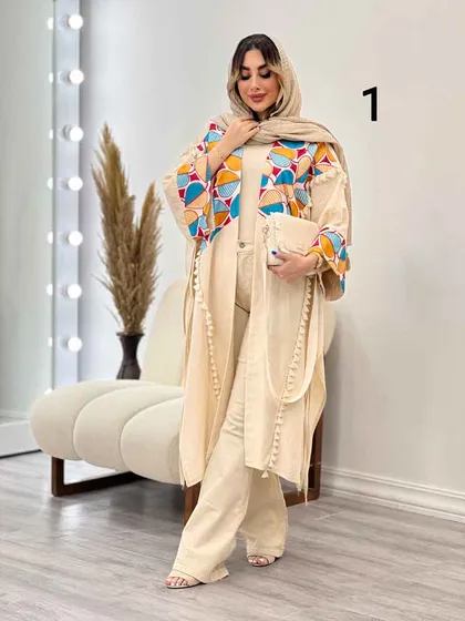 مانتو پانچ طرح دار