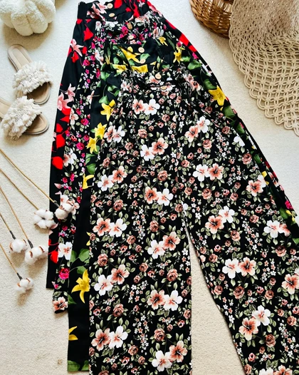 شلوار دامنی نخی