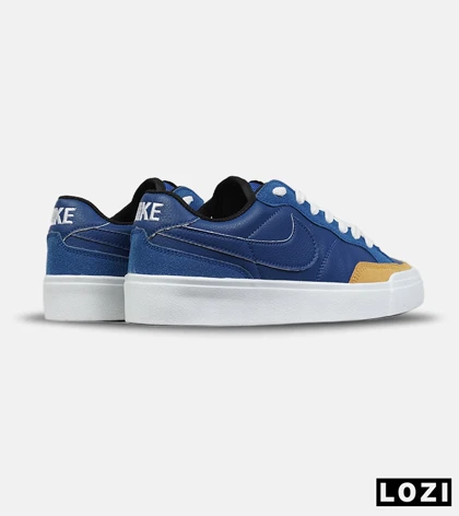 کتانی نایک Blazer Low 77 سرمه‌ای خردلی مردانه و زنانه مدل 9054