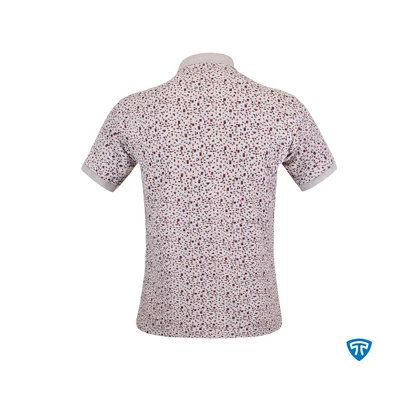 پولوشرت ضدتعریق مدل دیما طرح ملانژ قرمز