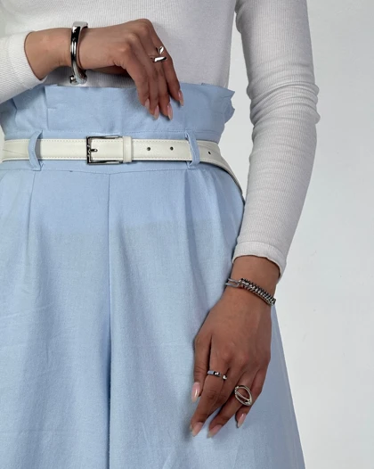 دامن شلواری کمر پیلی کد 170019