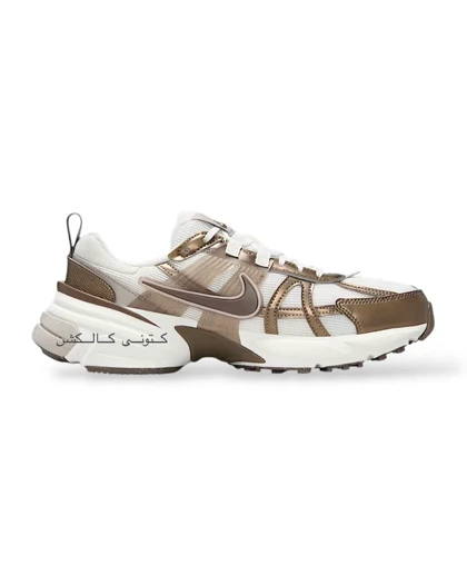 کتانی نایکی وی تو کی ران سفید شکلاتی Nike V2K RUN white brown