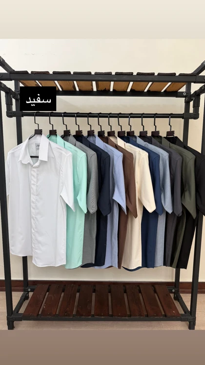 پیراهن آستین کوتاه ساده قابپک مخفی 2655