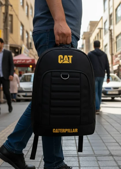 کوله پشتی Cat مشکی مدل payam
