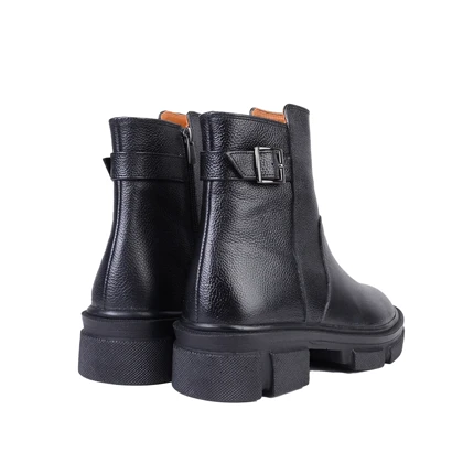 بوت چرم بغل سگک زنانه 6003