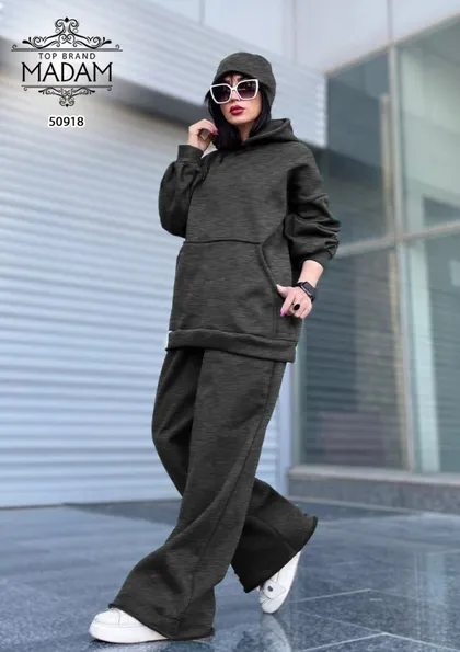 ست هودی و شلوار بگ زنانه madam