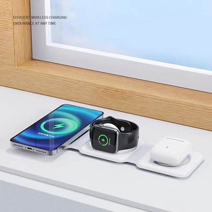 شارژر مغناطیسی بی سیم 3 در 1 مدل magnetic wirelessویژه