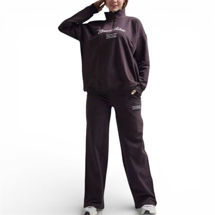 ست بلوز نیم زیپ و شلوار/کد:100883