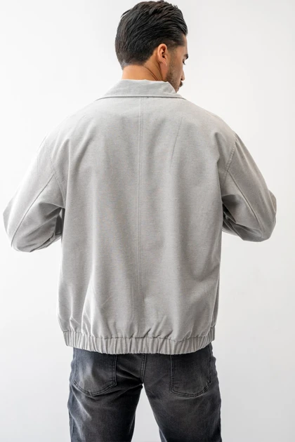 کت کتان زیپ‌دار مردانه