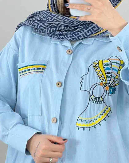 مانتو گلدوزی چهره (41)کد3292