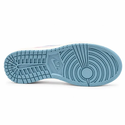 کفش و کتانی زنانه و دخترانه ساق‌دار مدل NIKE JORDAN 1 رنگ آبی صورتی کد 21954