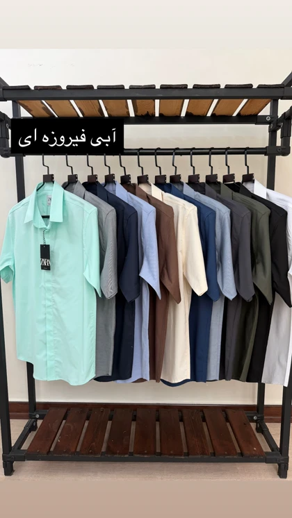 پیراهن آستین کوتاه ساده قابپک مخفی 2655