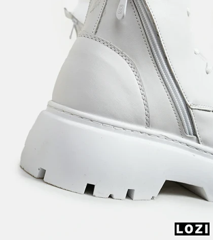 نیم بوت چرمی مردانه سفید Timberland