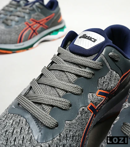 کتانی بزرگ پا طوسی نارنجی ASICS GEL-KAYANO 27