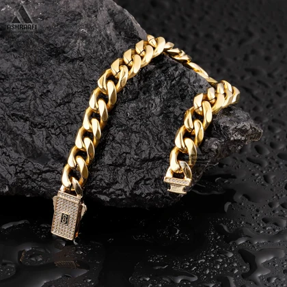 دستبند زنجیری طلایی Monaco Chain Bracelet G1