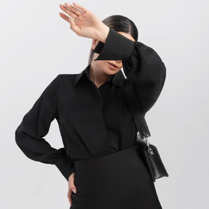 شومیز کرپ حریر ویویانا (viviana) سین استایل