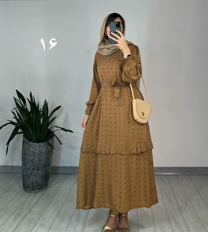 پیراهن مانتویی شکوفه 2