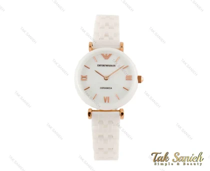 ساعت امپریو آرمانی زنانه سرامیکی سفید Armani-3616-L