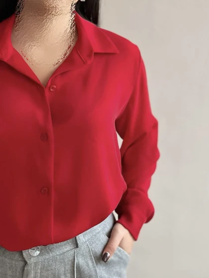 شومیز زنانه قرمز