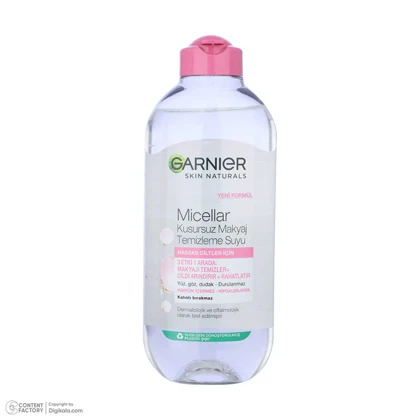 محلول پاک کننده آرایش صورت گارنیه مدل Skin Naturals حجم 400 میلی لیتر