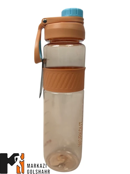 قمقمه ورزشی طلق شفاف 1 لیتری کد 568