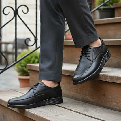 کفش چرم مردانه مدل پاتریک بندی