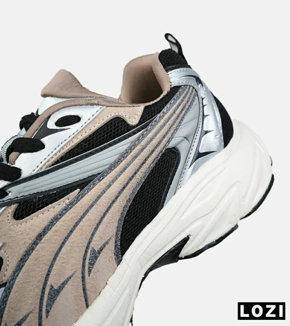 کفش کتانی ورزشی مشکی کرم طوسی مردانه و زنانه PUMA Velophasis مدل 8524