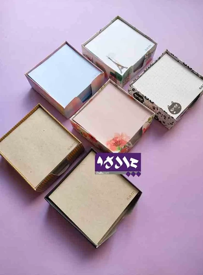 کاغذ یادداشت رومیزی جعبه دار سم