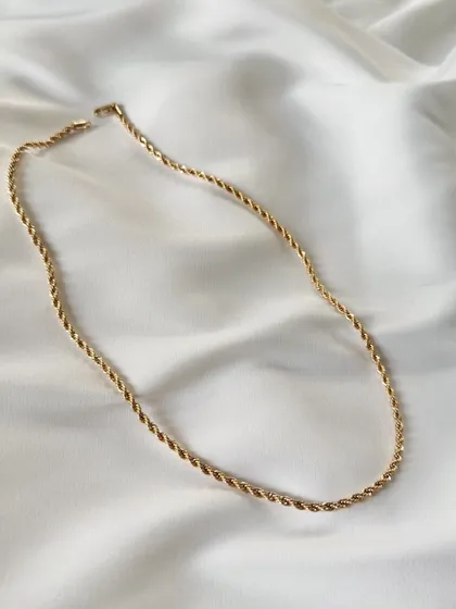 گردنبند طنابی طرح طلا
