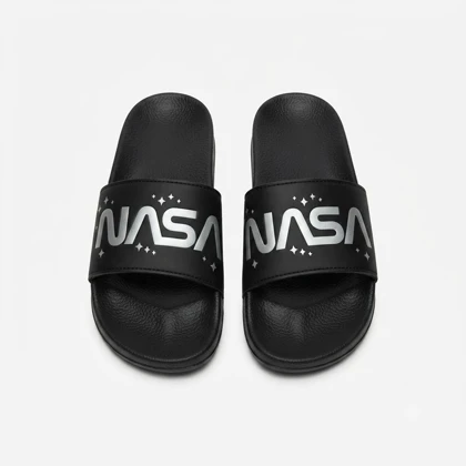 صندل دمپایی طرح NASA مشکی کد 295763