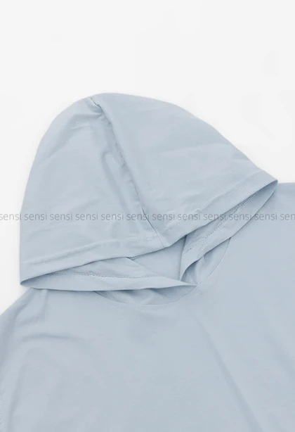 تیشرت باکسی کلاه دار رنگی کد1006034