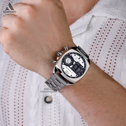 ساعت تی انجین استیل T-Engine Drum Chrono 3939