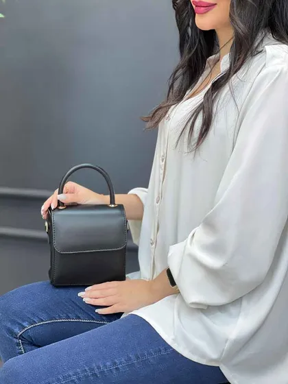 کیف ساده مکعبی دسته دار
