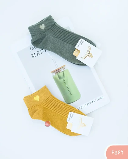 جوراب رنگی قلب 6562