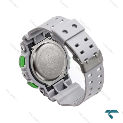ساعت جیشاک GA110 مردانه طوسی سبز G-Shock-6108-G