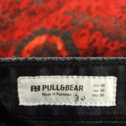 شلوار جین نیم بگ pull & bear بدون جنسیت کد 378
