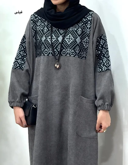 پیراهن مانتویی پاییزه آوان 8