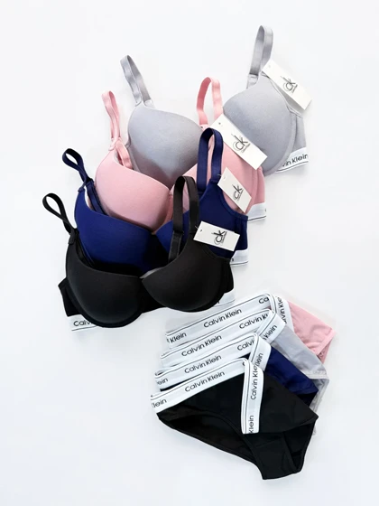 ست شورت اسلیپ و سوتین فنر دار کلوین کلاین Calvin Klein