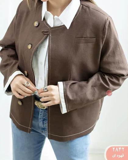 کت لینن خلبانی 2842