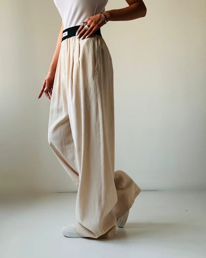 شلوار کمر کش کد 200238