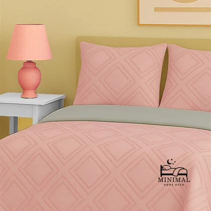 سرویس روتختی کاوری مینیمال طرح برجسته لوزی درشت