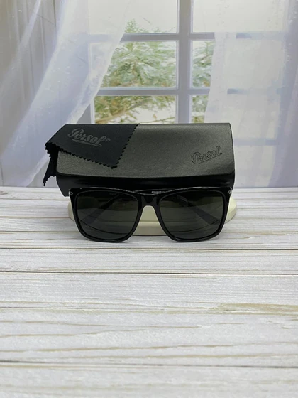 عینک آفتابی پرسول مدل PO3250/S فریم استات و کائوچو، عدسی شیشه‌ای UV400 با وضوح دید بی‌نظیر