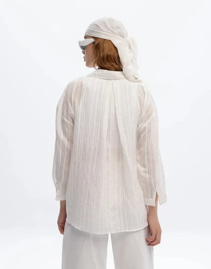 یقه شکاری راه راه