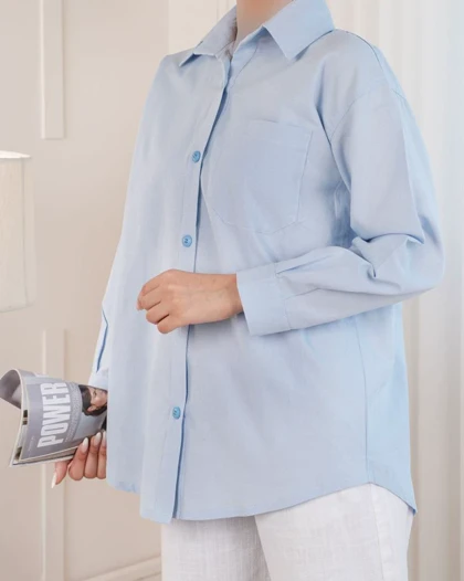 شومیز لینن مانلیا کد 29298