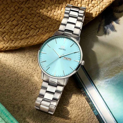 ساعت مچی عقربه ای مردانه دنیش دیزاین (Danish design) مدل IQ99Q1267 Akilia Day/Date Husky Blue Link