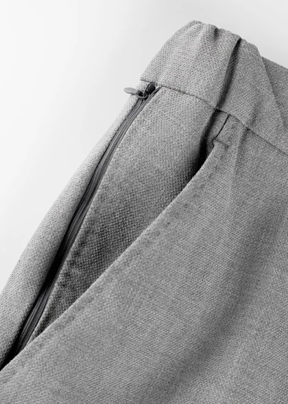 شلوار پارچه ای جاگر کمر طوسی