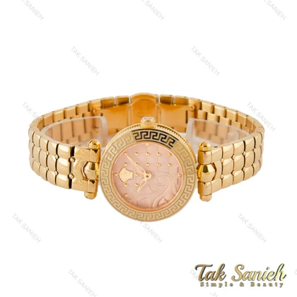 ساعت ورساچه زنانه طلایی صفحه نباتی Versace-4228-L
