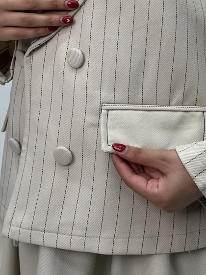 کت دامن زنانه راه راه 002214626409 18